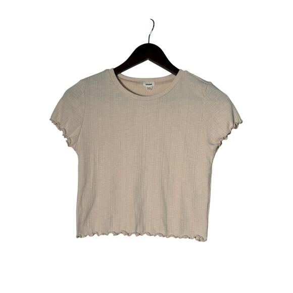 Garage Shirts Bundle (2) Medium Cream/Blk SS Graphic/Ribbed Casual School - Picture 6 of 8